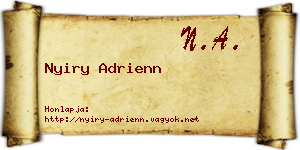 Nyiry Adrienn névjegykártya